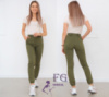 Жіночі брюки джогери «Elias» тонкі оптом | Норма | Розпродаж моделі 44, Хакі