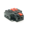 Клемма с нажимными зажимами 4на2--проводная  LT-42, 1/2-pin, 250V, 32A, 0.2-4mm2, 14,5/25*30*11mm, серая