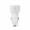 Автомобільний зарядний пристрій WUW-C243 PD20W+ PD20W White (WUW-C243W)