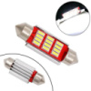 LED C5W C10W 39мм лампа в автомобиль, 12 SMD 4014, с обманкой Canbus, белый