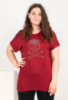 Жіноча червона футболка
