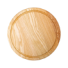 Разделочная деревянная доска круглая 30 см для подачи нарезки ясень