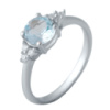 Серебряное кольцо CatalogSilver с натуральным топазом 1.694ct, вес изделия 2,86 гр (2018612) 17.5 размер