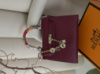 Сумка Hermes Kelly Medium size з хустинкою бургунди
