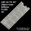 LED підсвітка TV LG 42« Panasonic: TX-L42BL6B TX-L42B6E TX-L42BL6E TX-L42B6B 42LA620V 42LN540V 42LN5707-Z 10шт