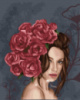 Картина за номерами «Леді у трояндах» 40х50см