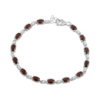 Серебряный браслет CatalogSilver с натуральным гранатом 8.146ct, вес изделия 8,03 гр (1765739) 1821 размер