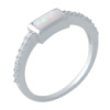 Серебряное кольцо CatalogSilver с опалом 0.432ct, вес изделия 1,6 гр (2018445) 18 размер