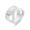 Серебряное кольцо CatalogSilver с фианитами, вес изделия 7,79 гр (2161813) 18.5 размер