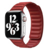 Шкіряний ремінець для Apple watch 38/40/41 mm (Series SE/7/6/5/4/3/2/1) Leather Link (Червоний / Red) - купити в SmartEra.ua