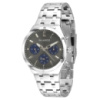 Чоловічий наручний годинник Guardo 012781-5 Silver-Grey з календарем та металевим браслетом