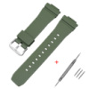 Ремінець Casio G-Shock GM-2100 Army Green SI поліуретановий для GA-2100/2110 зелений