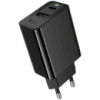 Мережевий зарядний пристрій Hoco CS95A Leader PD30W+QC3.0 (1USB-A/1C) Black