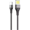 Кабель Proove Double Way Weft USB to Type-C 2.4A 1m Black (CCDW20001201) (Код товару:37756)