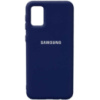 Чохол Silicone Cover Full Protective (AA) Для Samsung Galaxy A02s (Темно-синій / Midnight blue) - купити в SmartEra.ua