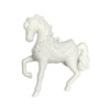 Игрушка на елку Лошадь 19698 9х10 см белая