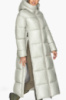 Куртка женская зимняя длинная с капюшоном - 51525 платиновый цвет