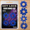 Набір з 4 ерекційних кілець GK Power «Cock Rings Set Blue» від CHISA