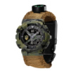 Годинник наручний Awarder 005 Тризуб золото Camo Green з паракордовим ремінцем Khaki та коробкою