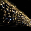 Xmas гірлянда LED 120 3.3Line Short curtain(Бульбашки/Бахрома)WW-2 5М Теп.білий Вул.+соедЧерн