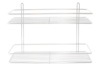 Полиця для ванної FZB 110 x 400 x 250 мм x 2 пряма нержавейка (9A164)