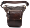 Сумка-барсетка на пояс мужская кожаная Vintage 20013 Коричневая