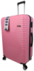 Велика пластикова валіза на колесах 115L GD Polo блідо-рожева