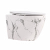 Унітаз підвісний Robin Ultra Quiet 490×365×325 мм, Marble, з сидінням Slim Duroplast / Soft-close / Quick Release QT13332381АSMR Qtap
