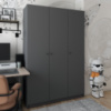 Шкаф распашной для одежды Doros Промо 135х48х204 см Графит (DRS-011206)