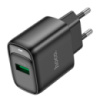 СЗУ 110-240V HOCO C140A 1xUSB, 18W, Black, Blister