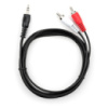 Кабель мультимедийный Jack 3.5mm M to 2xRCA 1.5 m Vinga (VCPDCJ35MRCA21.5BK)