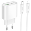 МЗП Hoco C109A Fighter PD20W (1USB-C) + кабель Type-C to Lightning