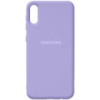 Чохол Silicone Cover Full Protective (AA) Для Samsung Galaxy A02 (Бузковий / Dasheen) - купити в SmartEra.ua