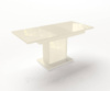 Стол обеденный раскладной Fusion furniture Бостон Ваниль/Стекло ваниль