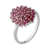 Серебряное кольцо CatalogSilver с натуральным рубином 1.532ct, вес изделия 3,38 гр (2064985) 18 размер