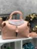 Пудра — велика та стильна сумка — клапан із натуральної замші (0235-2)
