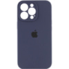 Чохол на Apple iPhone 14 Pro (6.1«») - Silicone Case Full Camera Protective (AA) Темно-синій / Midnight blue - купити в SmartEra.ua