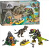 Конструктор Динозаври «Бій тиранозавра і робота-динозавра» 740 деталей