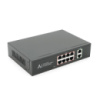 POE коммутатор гигабитный Merlion 8 POE 10/100/1000  + 2 RJ45 10/100/1000 встроенный блок питания 52V 2.3A