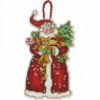 Набір для вишивання хрестиком «Прикраса Санта//Santa Ornament» DIMENSIONS 70-08895