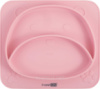 Силіконова тарілка дитяча FreeON Bear, pink