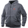 Куртка (толстовка) з електропідігрівом акумуляторна MILWAUKEE, M12 HH GREY3-0 (XXL), сіра