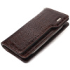 Функціональне портмоне клатч із натуральної шкіри 721536 Коричневе