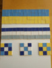 Плитка блакитно-жовта мозаїчна глазурована 2.5 см на 2.5 см