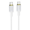 Кабель HOCO X128 Benefit charging data cable C to C White (6942007681124)