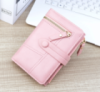 Стильный качественный женский кошелек клатч эко кожа для девушек Розовый