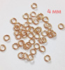 Соединительные колечки. Размер- 4мм. Упаковка - 5 грамм. Цвет  золото
