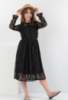 Жіноча чорна сукня з мереживом