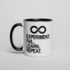 Кружка «Experiment Fail Learn Repeat», Черный, английский, 330 мл