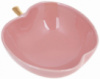Пиала фарфоровая «Яблоко» 400мл, 15х15х5.5см, розовый перламутр с золотом